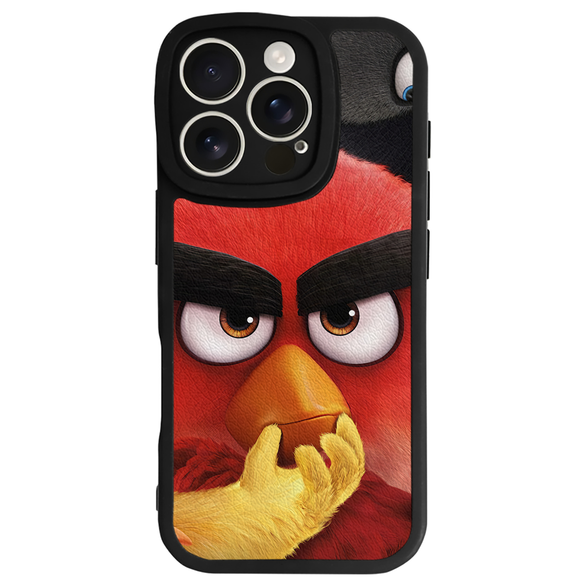 （画像用） Angry Birds アングリーバード 【iPhone 16シリーズ対応】シリコンスマホケース（レザー調） 材質：シリコン